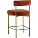 Seneca 36.5 inch Antique Brass / Danny Rust Counter Stool